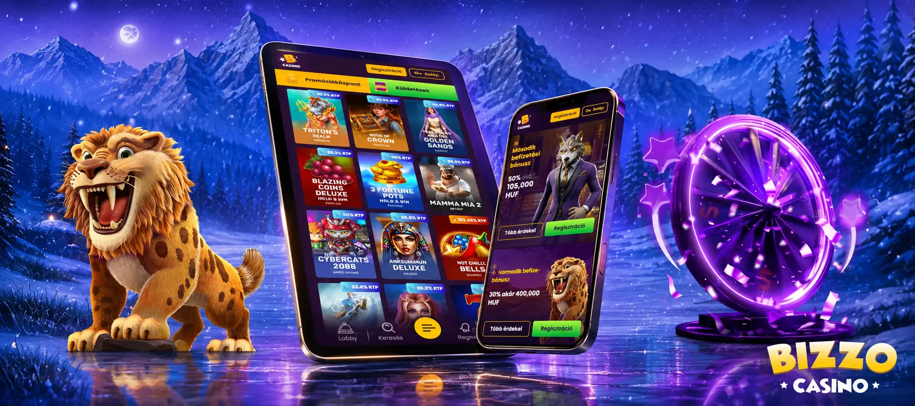 Mobilos játék a Bizzo Casinóban
